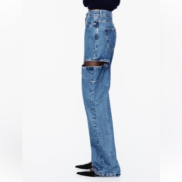 ‼️Price Firm‼️ Zara cut out jewel jeans - Picture 5 of 9